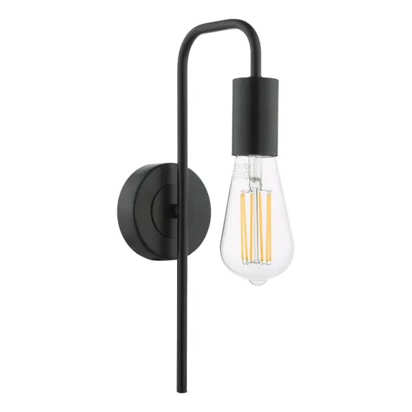 Dena Matt Black Wall Light