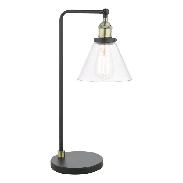 Ray Antique Brass & Glass Table Lamp