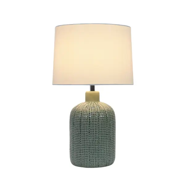 Addison Green Ceramic Table Lamp C/W Shade