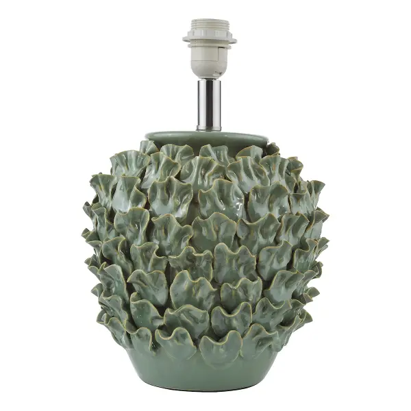 Ailsa Ceramic Table Lamp in Green Base Only
