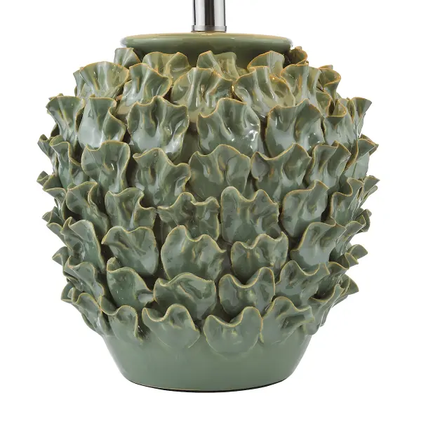 Ailsa Ceramic Table Lamp in Green Base Only