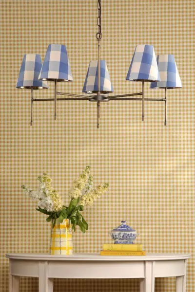 Aix 5 Light Antique Brass Pendant Fitting Only
