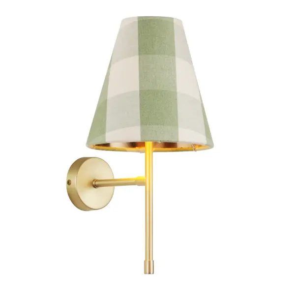 Aix Brushed Brass Wall Light Bracket Only