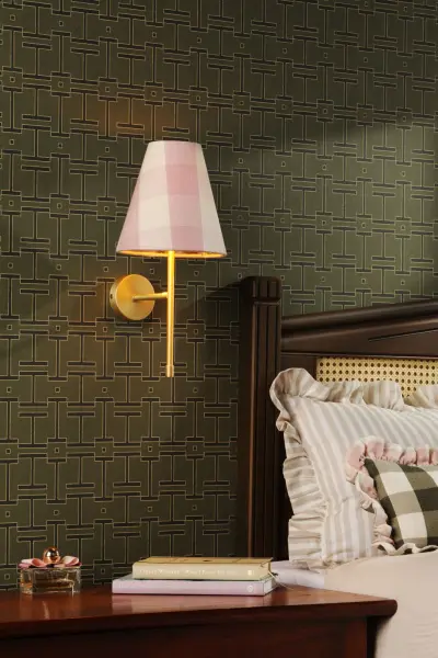 Aix Brushed Brass Wall Light Bracket Only