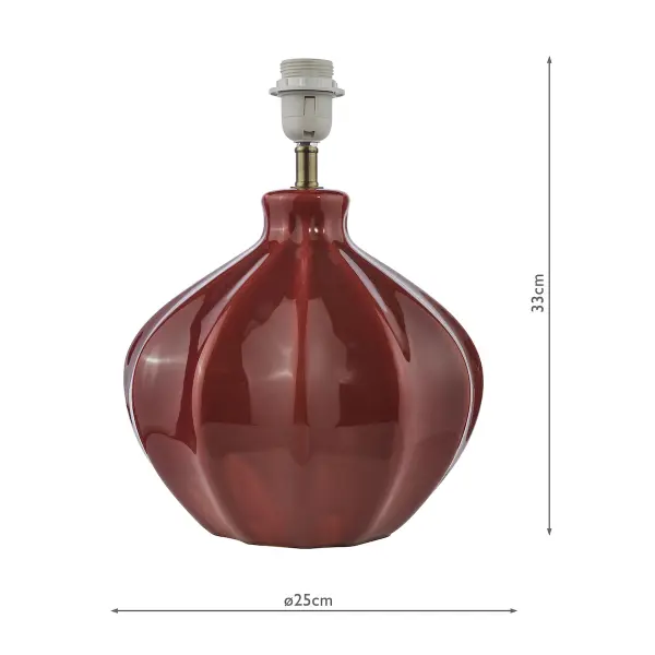 Amrita Red Base Only Table Lamp