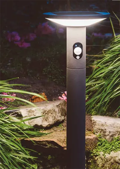 Ansell Talana LED Solar Modern Die Cast Bollard