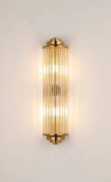 Appeal Small Flush Wall Light in Gold IP44