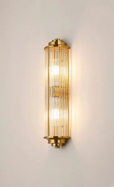 Appeal Small Flush Wall Light in Gold IP44