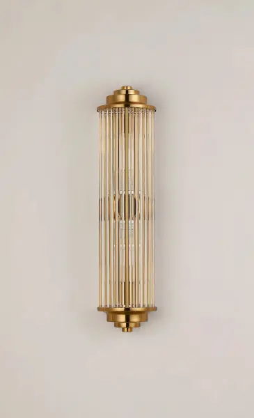 Appeal Small Flush Wall Light in Gold IP44