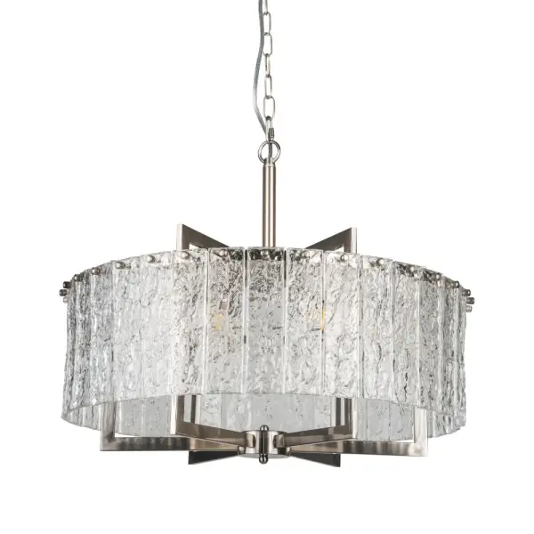 Ariana 6 Light Ceiling Pendant in Satin Chrome
