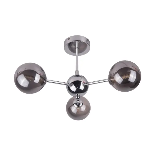 Barbara 3 Light Polished Chrome Semi Flush