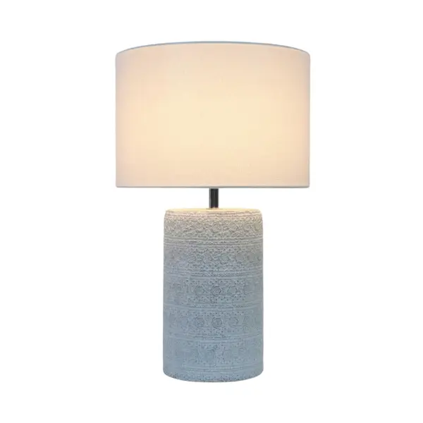 Barkley Stone Table Lamp C/W Shade