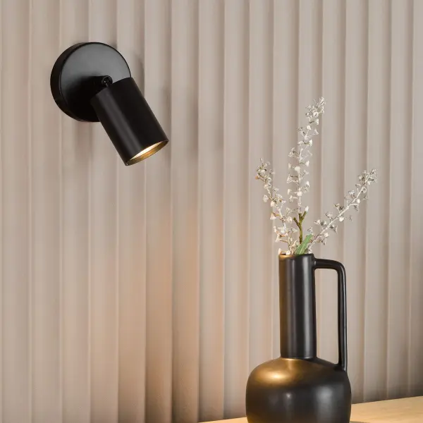 Cawley Single Matt Black Spotlight