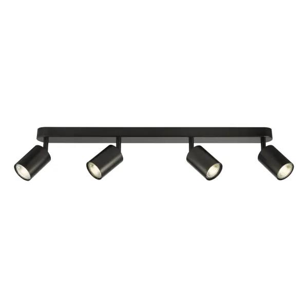 Cawley 4 Light Matt Black Spotlight Bar