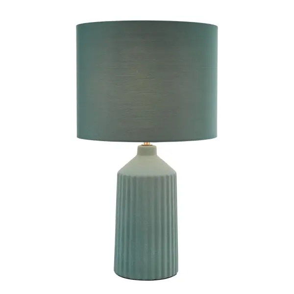 Chloris Large Green Table Lamp C/W Shade