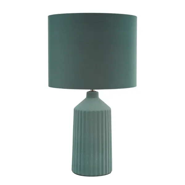 Chloris Large Green Table Lamp C/W Shade