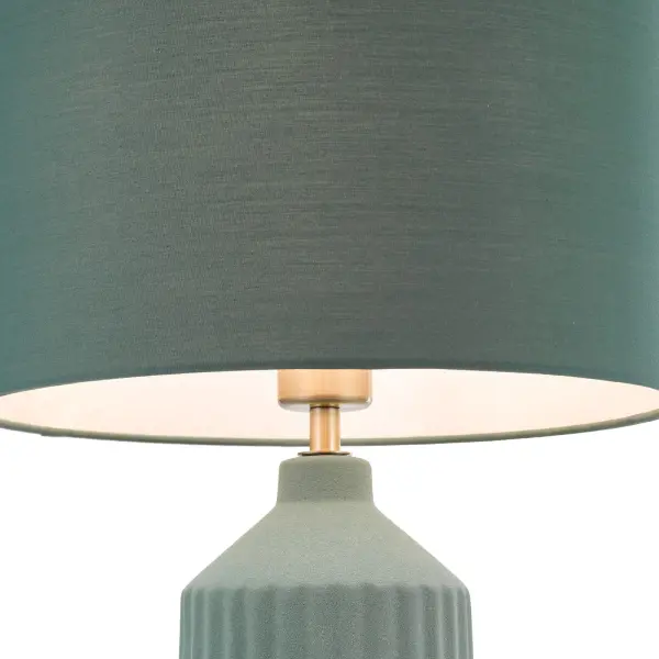 Chloris Large Green Table Lamp C/W Shade