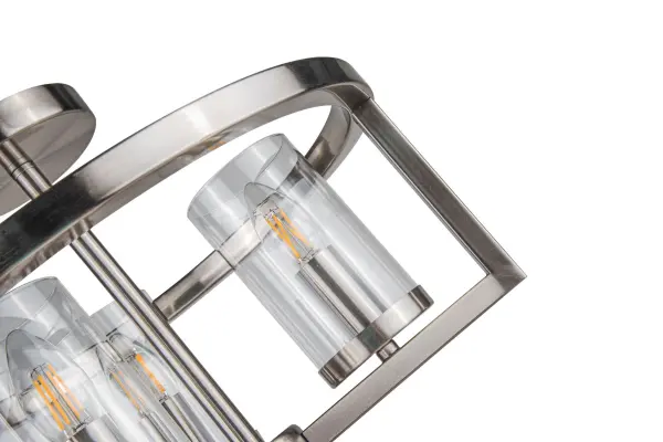 Costello 3 Light Satin Chrome Semi Flush