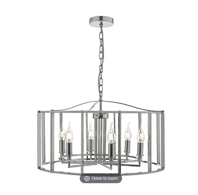 Myka 6 Light Pendant Polished Chrome
