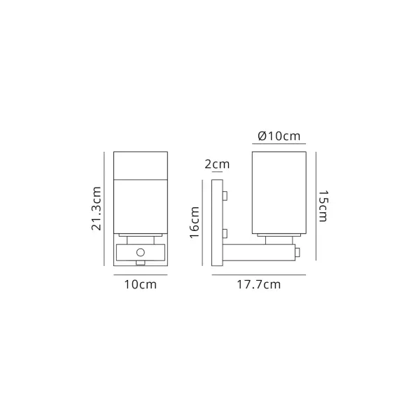 Derryclare Single Bronze Wall Light