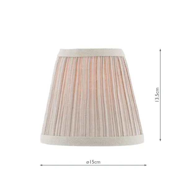 Didina Natural Linen Drum Shade 15cm