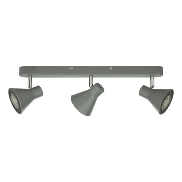 Diza 3 Light Spotlight Bar in Matt Grey