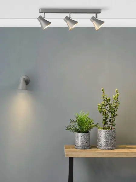 Diza 3 Light Spotlight Bar in Matt Grey