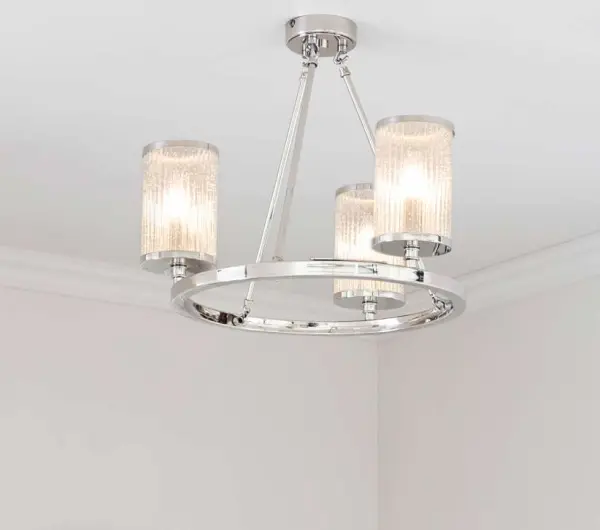 Easton 3lt Semi-Flush in Nickel