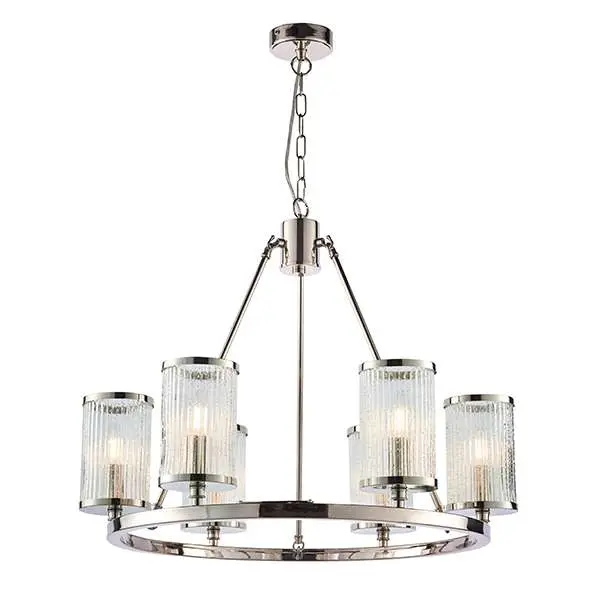 Easton 6lt Pendant in Nickel