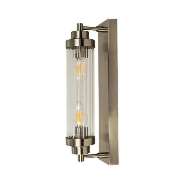 Edith Satin Chrome Bathroom Wall Light