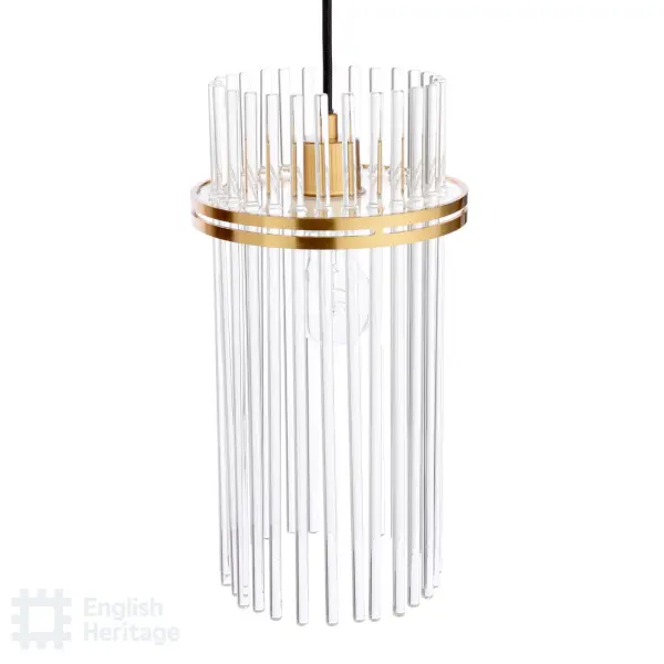 Eltham Antique Gold 3 Light Bar Pendant