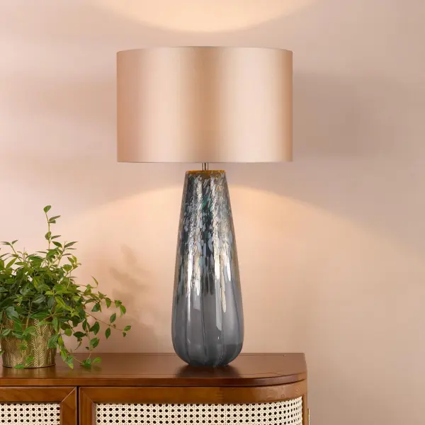 Erdis Blue Art Table Lamp Base Only