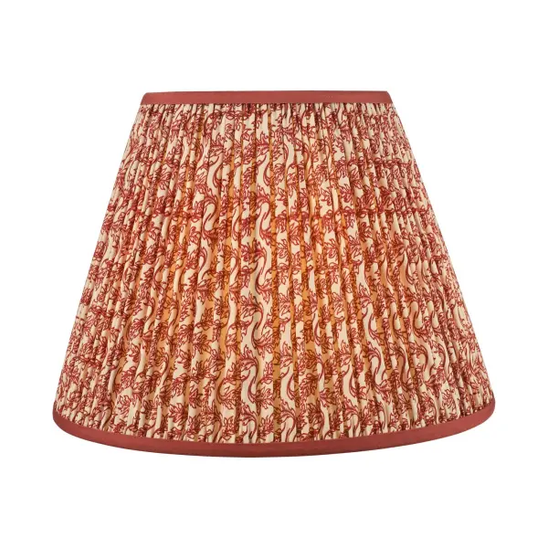 Esther Red 350mm Cotton Empire Shade