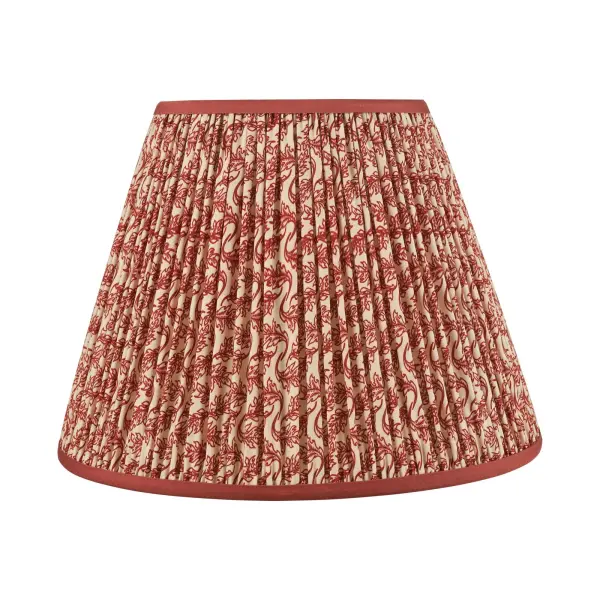 Esther Red 350mm Cotton Empire Shade