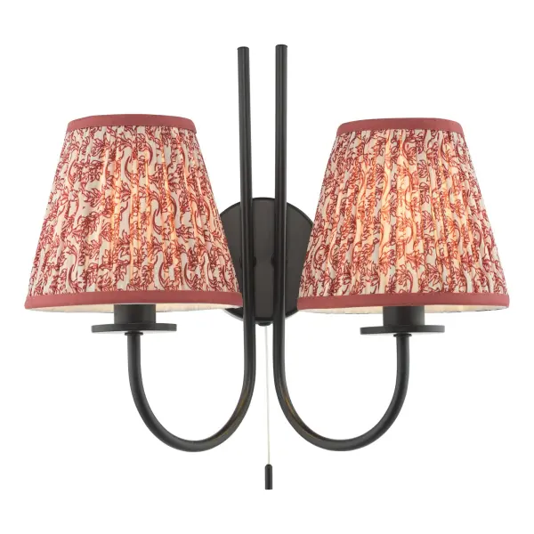 Esther Red 150mm Cotton Empire Shade