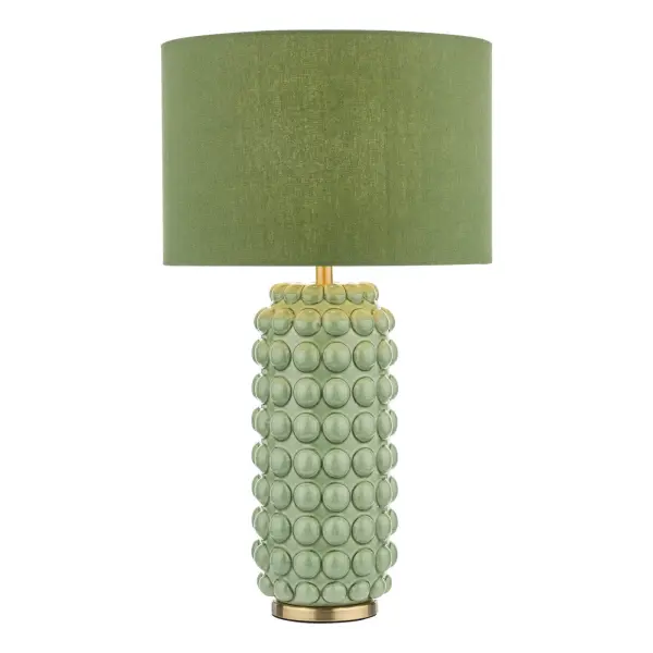Etzel Green Table Lamp C/W Shade