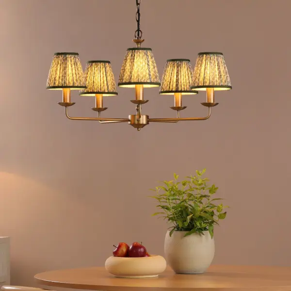 Favian 5 Light Matt Bronze Pendant