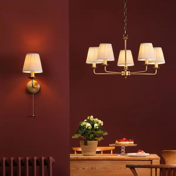 Favian Matt Bronze Wall Light