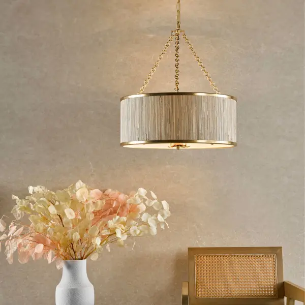 Fenella 5 Light Gold Pendant