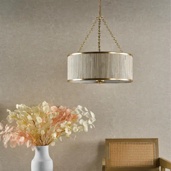 Fenella 5 Light Gold Pendant