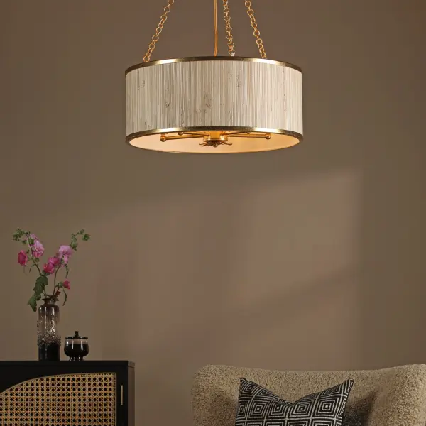Fenella 5 Light Gold Pendant