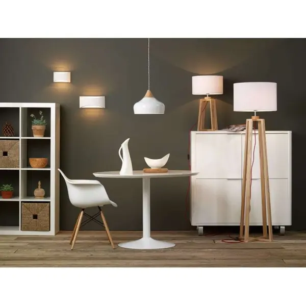 Gaucho Small Pendant in White Finish
