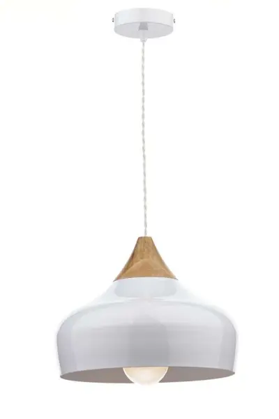 Gaucho Small Pendant in White Finish