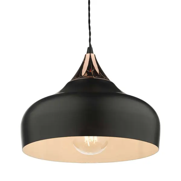 Gaucho Small Black & Copper Pendant
