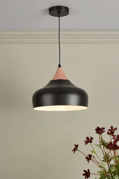 Gaucho Small Black & Copper Pendant
