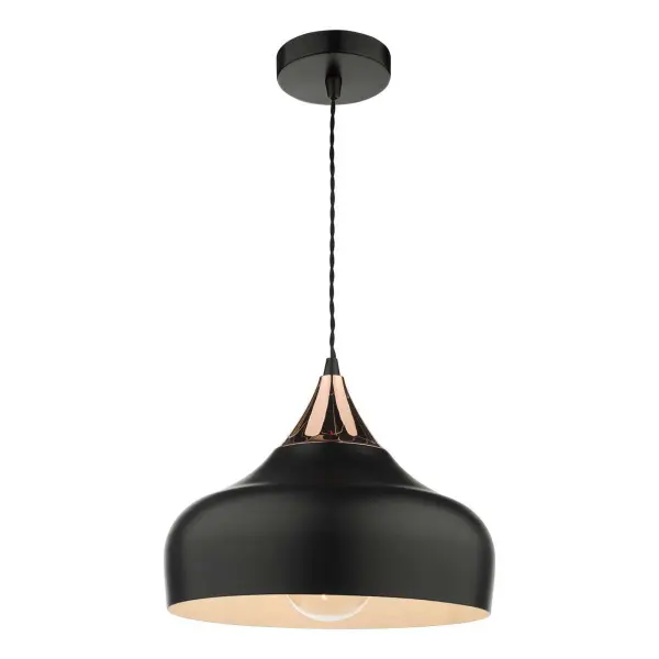 Gaucho Small Black & Copper Pendant