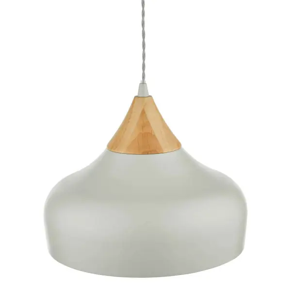 Gaucho Grey & Wood Pendant