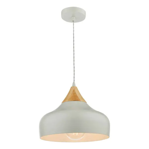 Gaucho Grey & Wood Pendant