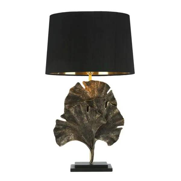 Gingko Table lamp Black Gold Base Only