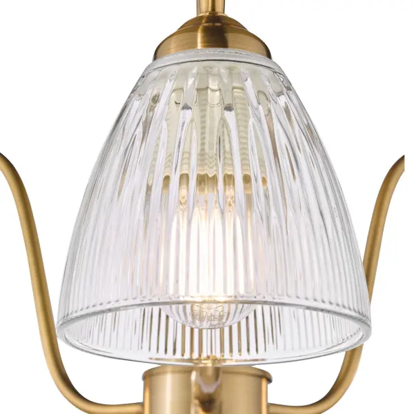 Glynis Antique Bronze 3 Light Semi Flush Fitting